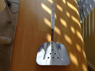 Foley Like Wide Large Vintage Stainless Curved One (1) Spatula Fruit Designed