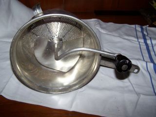 Vintage Foley Food Mill Ricer Spring Sweeper Tomato Sauce Baby Food Applesauce 2