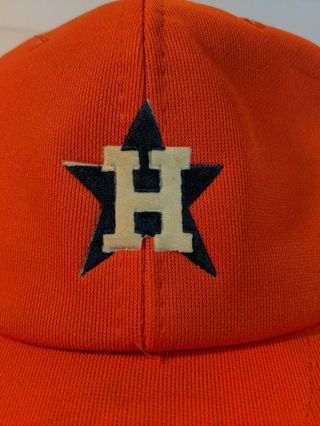 Vintage 1980 ' s Houston Astros Baseball MLB Cap Hat boys & girls size.  Snap back 2