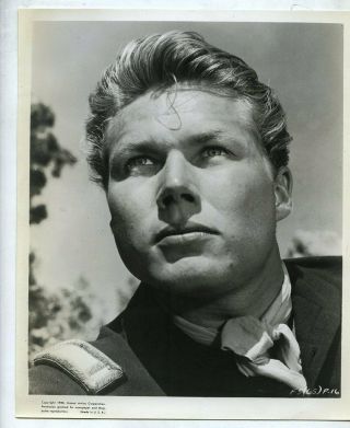 T671 Vintage Ua Western War Movie Actor Photo John Smith Rebel In Town Laramie