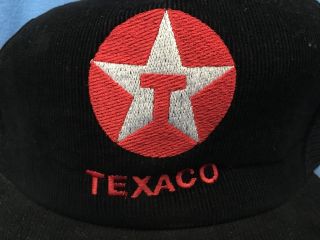 Vintage Texaco Corduroy Trucker Hat Petroleum Gas Oil Nascar Cap Havoline Racing