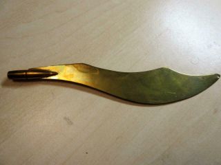 Vintage Wwi Brass Trench Art Letter Opener Stamped A.  Px,  S.  D,  1.  15
