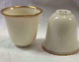 Lenox Coffee Cup Liners For Sterling Holders,  Vintage