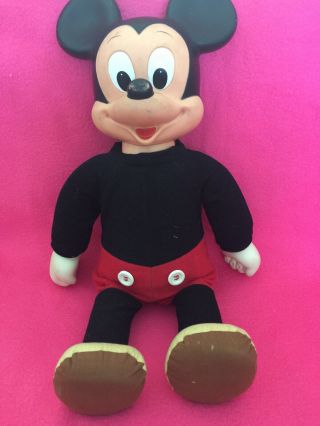 Vintage Hasbro Disney Marching Mickey Mouse 19 " Walking Toy Doll