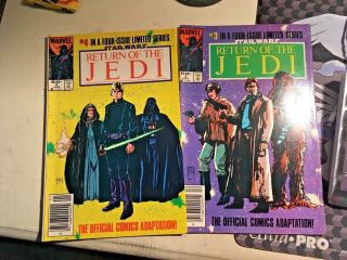Rare Star Wars: Return Of The Jedi 3 & 4 Vintage 1983 Comic Books