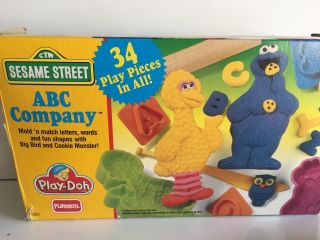 Vintage Playskool Sesame Street Play Doh Playdoh Abc Company (no Dough)