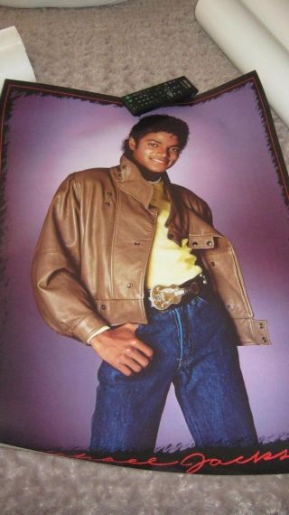 Michael Jackson Thriller Era Usa Official Poster 1983 Vintage No Promo