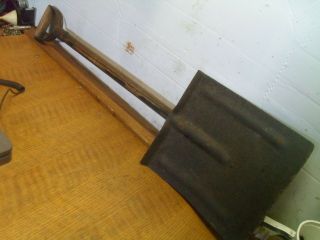 Vintage Steel Snow Shovel 10 " Wide - 34 " Long (90814 - 19)