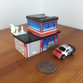 M1 Micro Machines Loose Vintage 911 Police Station Structure Galoob Patrol Car