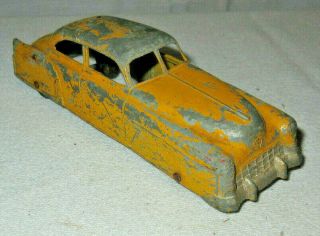 Vintage Tootsietoy Toy Car 1948 Yellow Cadillac 60 Sedan