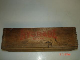 Vintage 9 " Hygrade Brand Pasteurized Process Cheese Box / Crate York City
