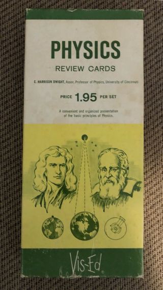 Vintage Physics Review Cards