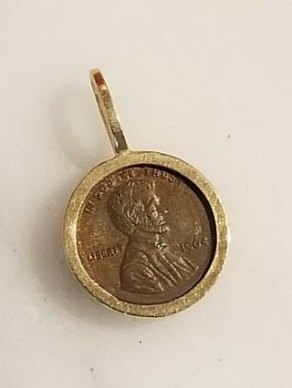 Vintage Miniature Novelty Lincoln Penny Pendant