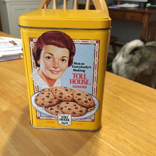 Vintage Nestle Toll House Cookie Recipe Tin