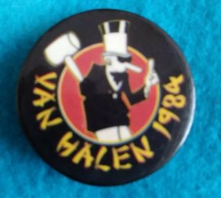 Vintage Van Halen Pinback Button 1984 Stocking Stuffer