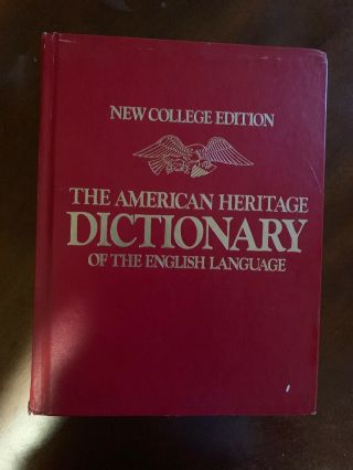 Vintage The American Heritage Dictionary Of The English Language 1975
