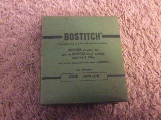 Vintage Bostitch High Crown Staples Sth 5019 - 3/8 " For The P6 - 8 Stapling Plier