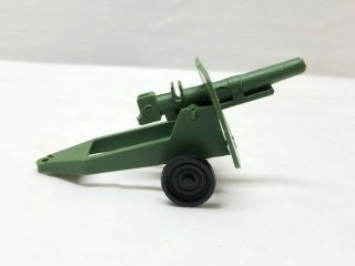 Vintage Toy Us Army Military Plastic Field Artillery Howitzer Cannon Green Wwii