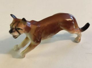 Vintage Hi Style By Bridge Japan Bone China Puma Cougar Wild Cat Figurine
