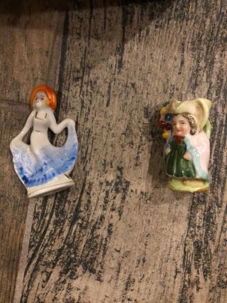 Vintage Miniature Mini Toby Pitchers Mug Japan & Mini Lady
