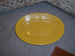 Vintage Bauer Pottery Ringware Small Chinese Yellow Oblong Platter 2