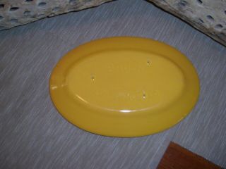 Vintage Bauer Pottery Ringware Small Chinese Yellow Oblong Platter 3