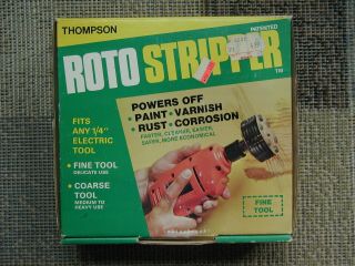 Vintage Thompson Roto Stripper 1/4 " Electric Drill Attachment Fine Tool