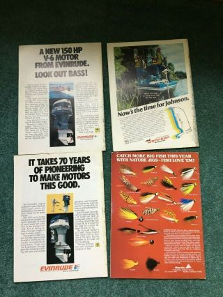 4 Vintage Fishing Facts Magazines April July October November 1978 2