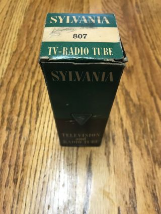 Vintage NOS Sylvania Television And Radio Tube 807 3