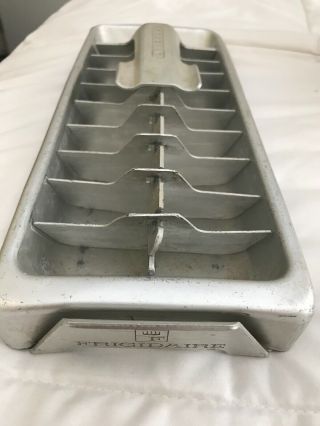 Vintage Frigidaire Quickube Aluminum Metal Ice Cube Tray Freezer Retro Cool Euc