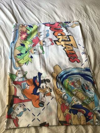 Vintage Duck Tales Sheet Set Twin Pillow Case Flat Fitted 4