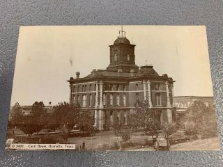 Vintage 1910’s Postcard Court House Henrietta Texas