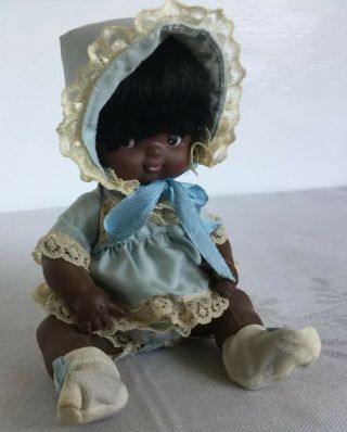 Vintage Black African American Baby Girl Doll