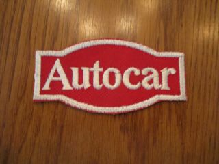 Autocar Truck Patch Vintage 50 Years Old Rare Trucking Memorabilia Gasser