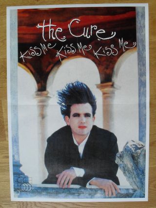 The Cure Kiss Me Kiss Me Kiss Me Vintage Poster Robert Smith