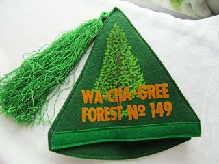 Vintage Tall Cedars Freemason Shriner Wool Hat Green W Tassel Forest No.  149