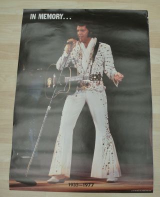 Vintage Elvis Presley Memory Poster