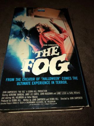 The Fog - (vhs,  1985) - Horror Slasher Cult Rare Vintage Jamie Lee Curtis