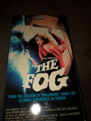 The Fog - (VHS,  1985) - HORROR SLASHER CULT RARE VINTAGE Jamie Lee Curtis 4