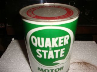 Vintage Quaker State Oil Can - Full