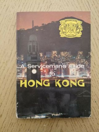 Vintage 1970 Servicemans Guide To British Hong Kong Book Street Map Us Navy Npd