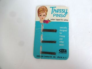 Vintage American Character Tressy Pins Doll Hair Bobby Pins On Card