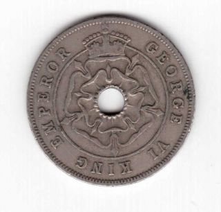 SOUTHERN RHODESIA - RARE VINTAGE 1 PENNY COIN 1941 YEAR KM 8 2