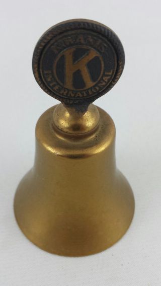 Vintage Kiwanis International Brass Bell 3  Service Bell