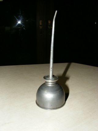 Vintage Oil Can 5 1/2 " Mini Oil Can Thumb Oiler Steel