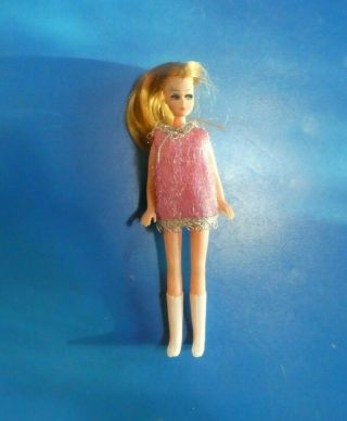 Vintage Topper Dawn Doll In Dress And Boots