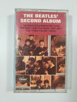 Vtg The Beatles Second Album Cassette Tape