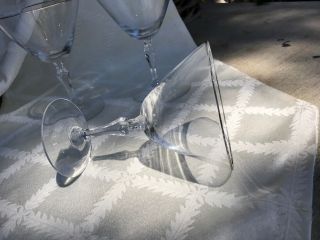 Vintage Fostoria Silver Rimmed Martini Glasses