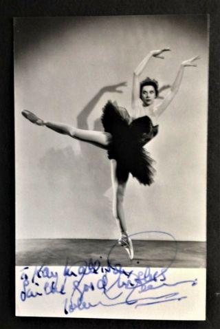 Beryl Grey.  Vintage Signed & Inscribed Photo.  Royal Ballet.  Sadlers Wells Ballet