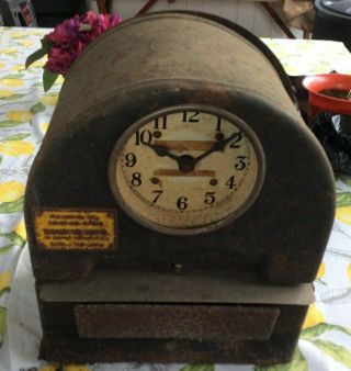 Vintage Brooklyn Time Recorder Co.  Time Clock.  York